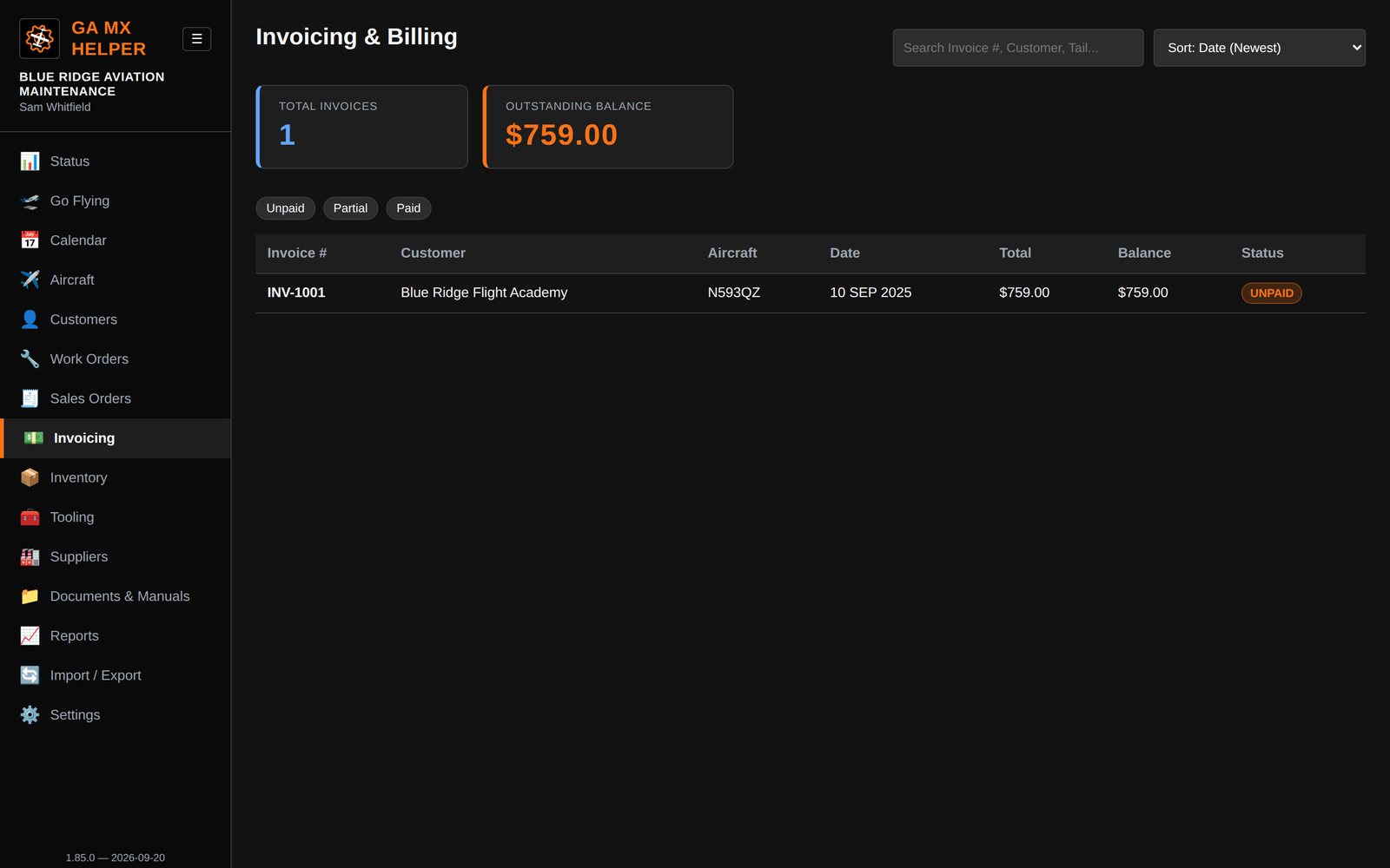 Invoicing